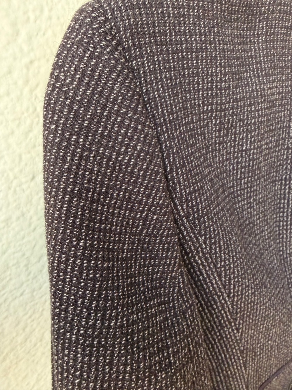 Ann Taylor Cropped Tweed Blazer Jacket Grey Tailored Peplum Fitted Office 2P - Picture 9 of 13
